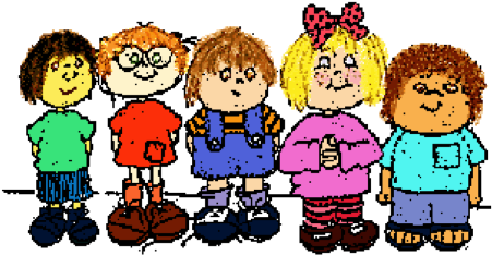 Cartoon Kids In Class - Person Place Things Animals (475x260), Png Download