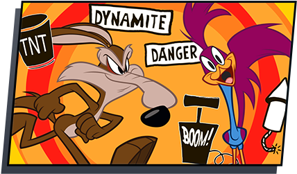 Looney Tunes - Roadrunner-kopf Gekippt Karte (429x280), Png Download