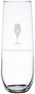 Glass Stemless Champ Engraved - Glass (429x600), Png Download