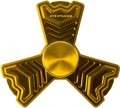 Gold Fidget Spinner Png Clipart - Gold Shiny Fidget Spinner (500x500), Png Download