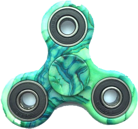 Green Came Tri Spinner - Translucent Fidget Spinner Png (600x600), Png Download