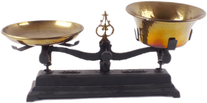 Antique Beam Balance - Brass (400x400), Png Download