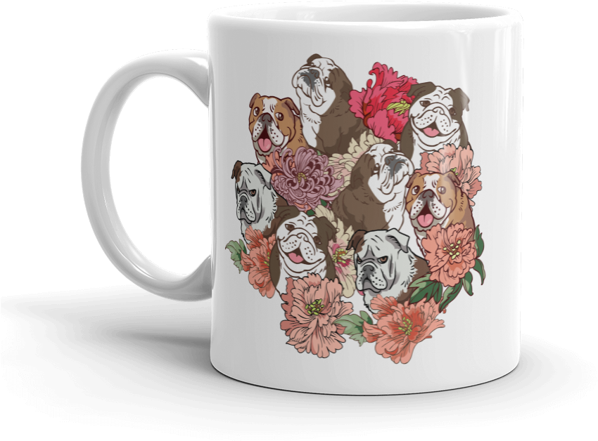Because English Bulldog Mug - Because English Bulldog Mug - 11 Oz By Huebucket (1000x1000), Png Download