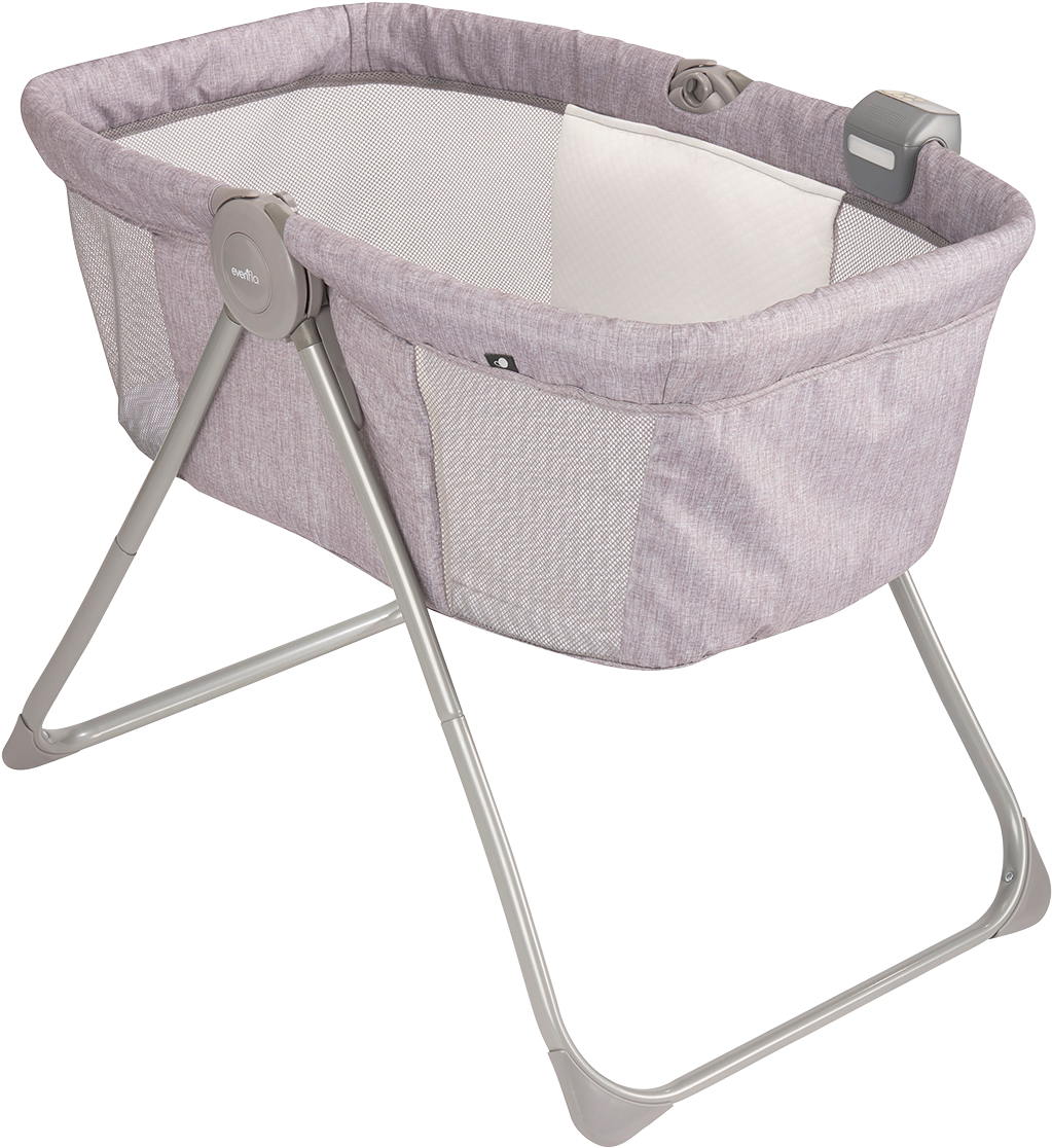 Loft Portable Bassinet - Evenflo Loft Portable Bassinet (chevron Melange) (1200x1200), Png Download