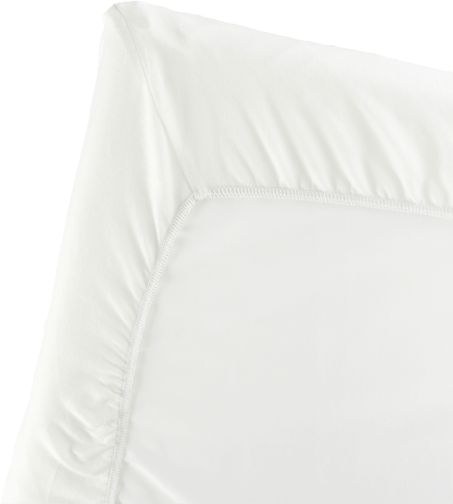 Fitted Sheet For Travel Cot - Baby Bjorn Fitted Sheet White (880x1000), Png Download