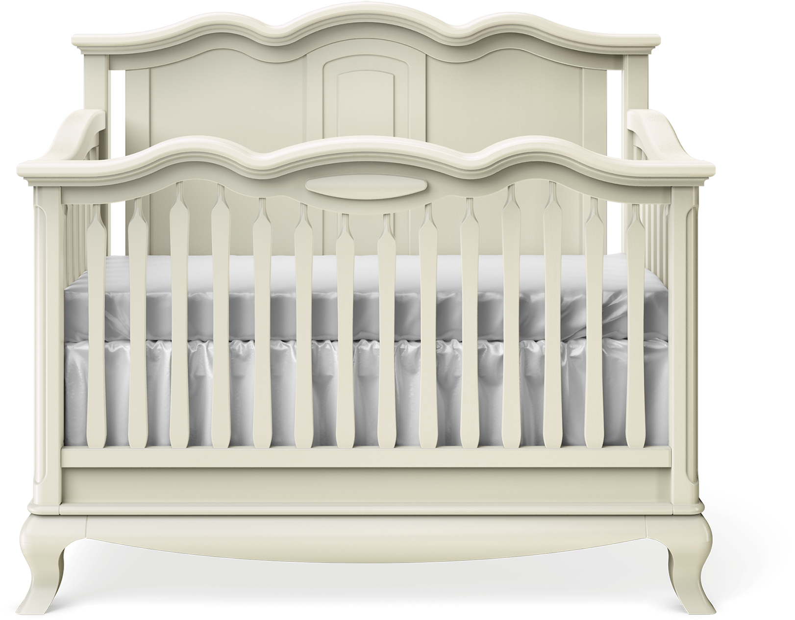 Cleopatra Convertible Crib With Solid Panel Headboard - Baby Cribs (2160x2160), Png Download