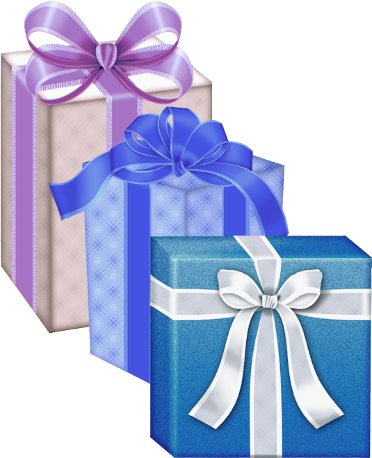 Happy Birthday Gifts, Happy Birthday Clip Art, Birthday - Red White Gifts Png (566x696), Png Download