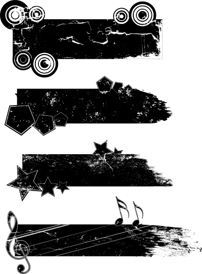 Posted By Dc On Sunday, January 1, - Grunge Banner Vector Png (400x542), Png Download