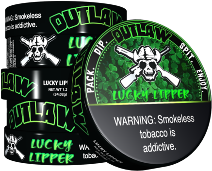 Outlaw Lucky Lipper Flavor Dip Tobacco - Dip Tobacco (600x424), Png Download