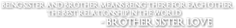 Bro & Sis - Png Text For Sister (469x351), Png Download