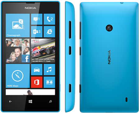 Nokia Lumia - Nokia Lumia 525 Blue (458x458), Png Download