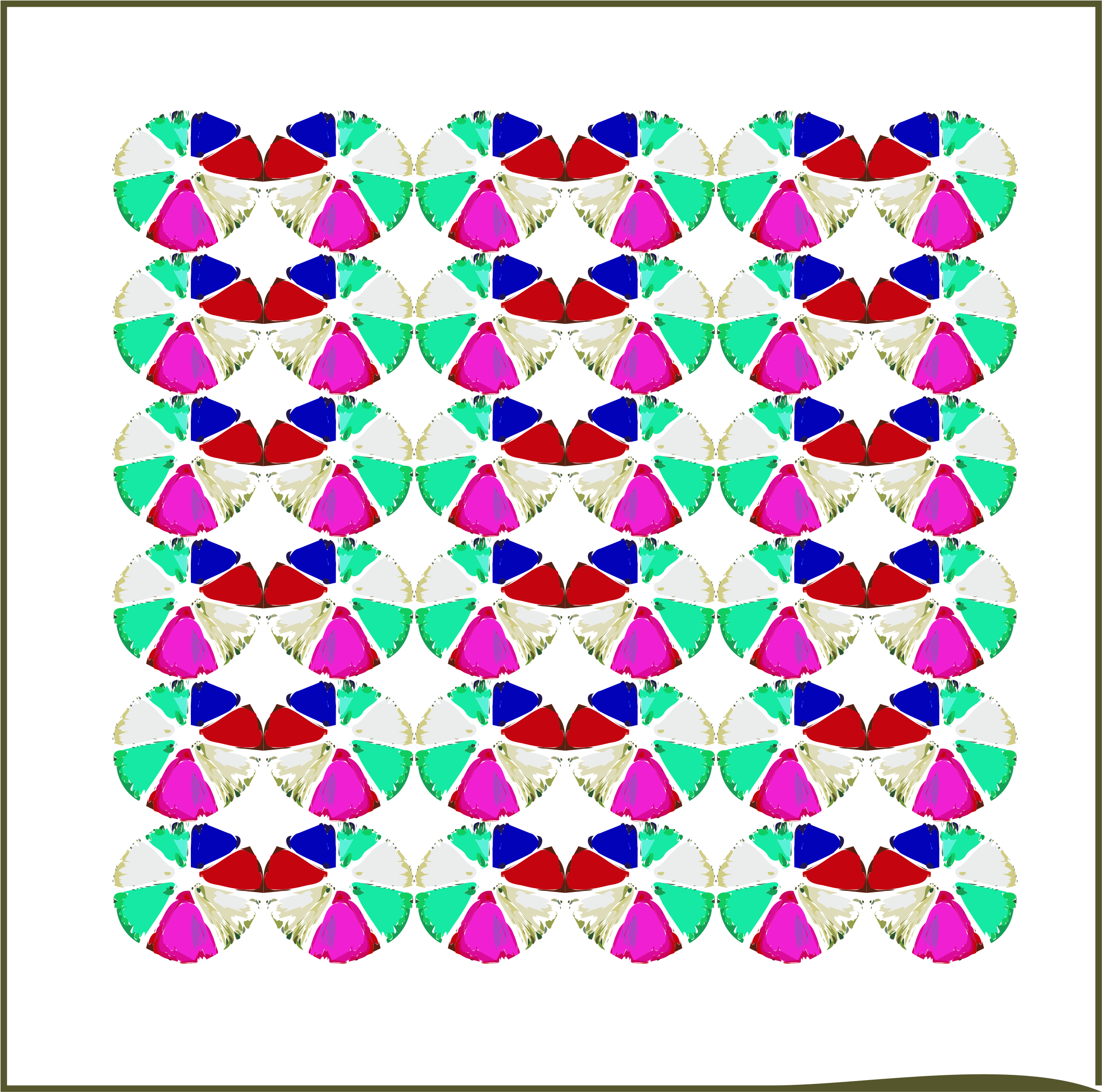 This Free Icons Png Design Of Quilt Art Framed (2400x2372), Png Download