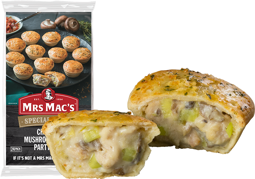 Chicken, Mushroom And Leek Party Pies - Leek (1000x700), Png Download