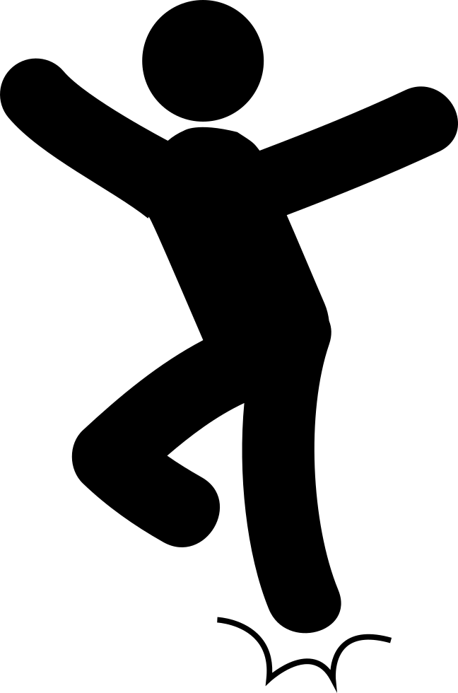 Jumping Man - - Download (648x980), Png Download