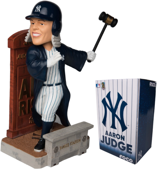 New York Yankees Mlb Aaron Judge 10" Bobble Head **limited - Tampa Yankees Aaron Judge Bobblehead (600x592), Png Download