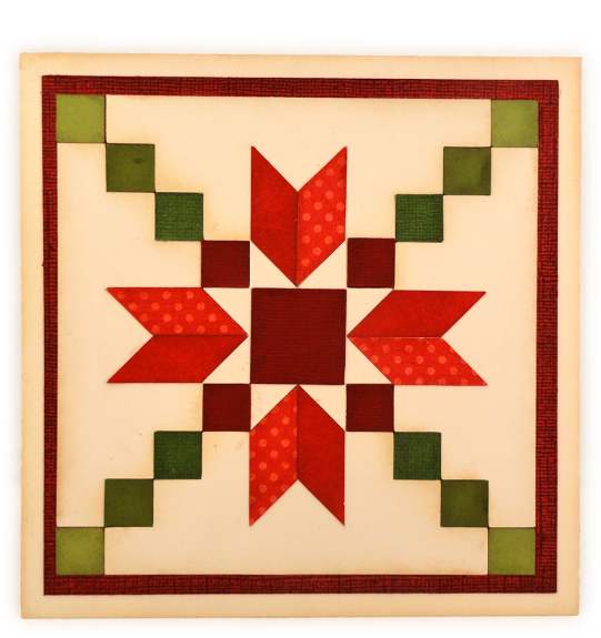 Star Stepping Stones Quilt Card - Stepping Stones Quilt (587x600), Png Download
