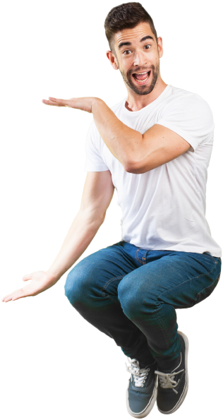 Over Half A Million Employees Have Already Benefited - Jumping Happy Man Png (477x688), Png Download