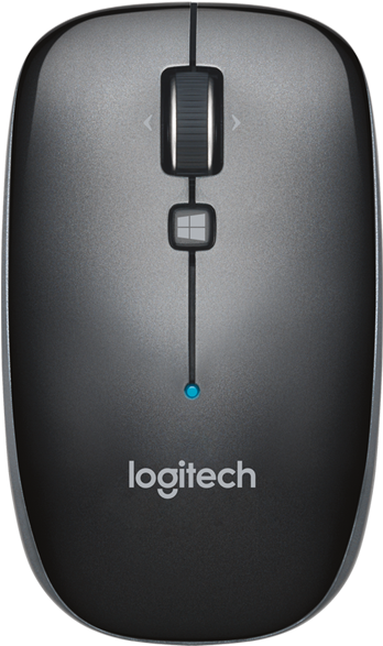Bluetooth Mouse M557 - Logitech M557 Wireless Mouse - Black (800x687), Png Download