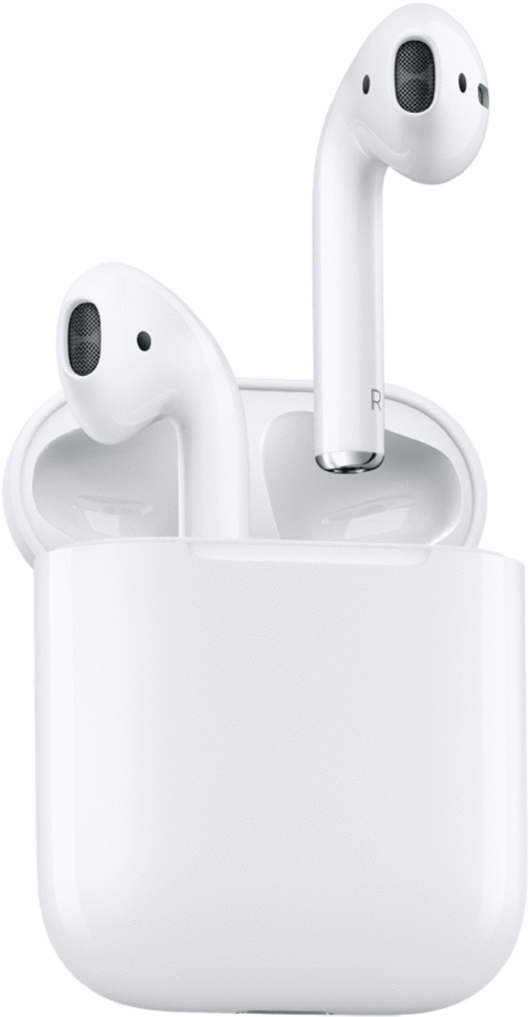 Airpods - Apple Airpods Bluetooth Wireless Earbud Earphones With (1024x1024), Png Download