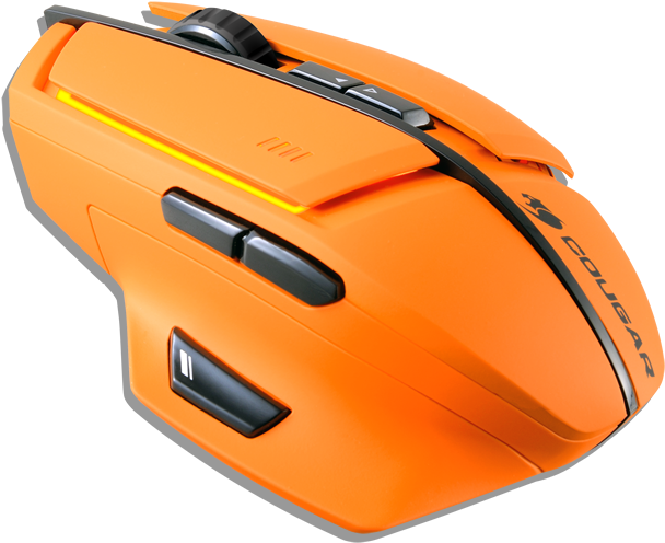 Cougar M600 Gaming Mouse Review - Cougar 600m Gaming Mouse - Orange (700x700), Png Download