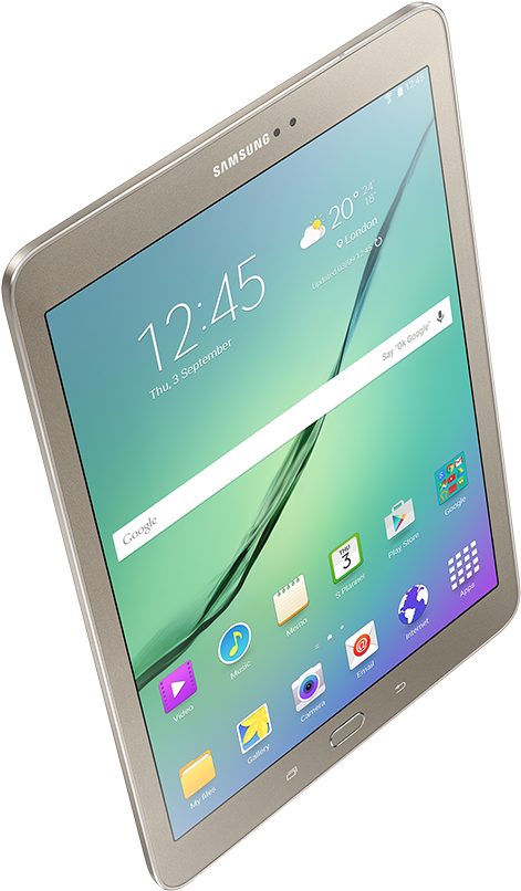 Samsung Galaxy Tab S2 - Samsung Galaxy Tab S2 - 9.7" Tablet - 32gb Gold (833x870), Png Download