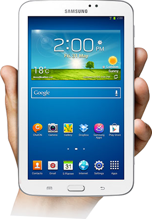 It's Also Lighter Than Previous Tablets, But Still - Samsung Galaxy Tab 3 (307x441), Png Download