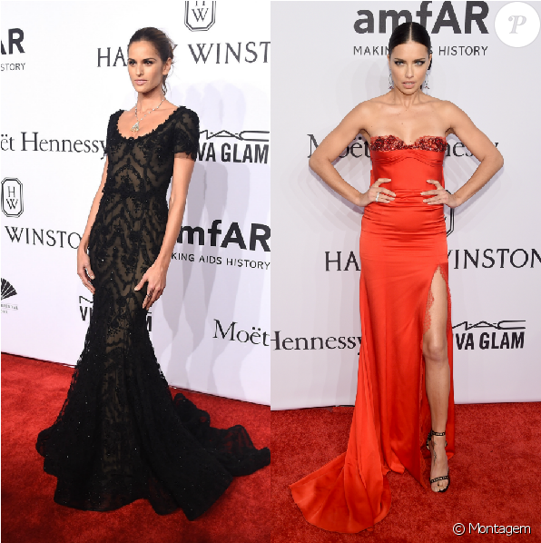 Izabel Goulart E Adriana Lima Deram Show De Beleza - Dress (950x597), Png Download