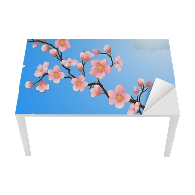 Blooming Cherry Blossom With Falling Petals - Cherry Blossom (400x400), Png Download