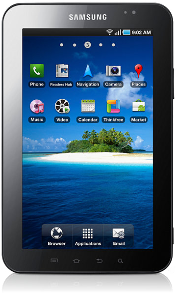 Samsung Galaxy Tab - Samsung Galaxy Tab Gt P1000n (596x595), Png Download