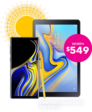 Free Samsung Tablet With The Galaxy Note9 - Samsung Galaxy Tab A 10.5 (465x465), Png Download