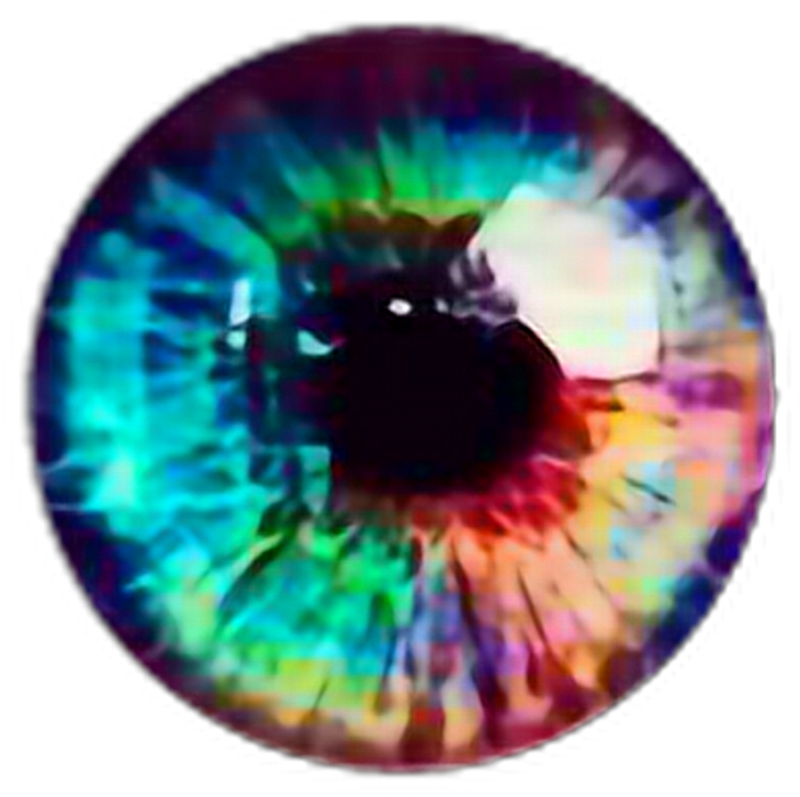 Download Rainbow Arcoiris Sticker Eye Ojo Eyerainbow Ojoarcoiris Real Rainbow Eye Color Png Image With No Background Pngkey Com