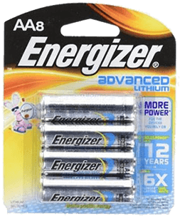 Energizer Aa Advanced Lithium Battery 8-pk - Energizer Recharge 1.2 V Aa (640x480), Png Download