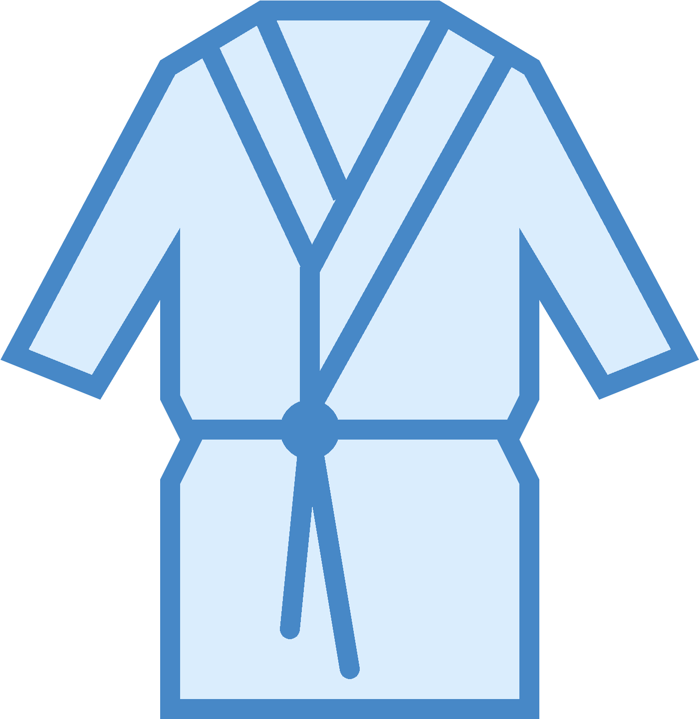 The Icon Looks Like A Bathrobe Laid Flat - Znak Drogowy Uwaga Dzieci (1600x1600), Png Download