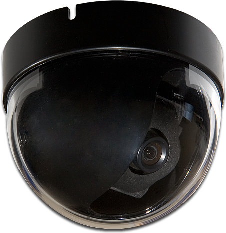 Ccd Color Dome Camera - Closed-circuit Television Camera (744x543), Png Download