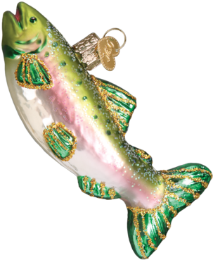 Alpine Rainbow Trout Ornament - Old World Christmas Alpine Rainbow Trout, 4.5 Inch, (387x387), Png Download