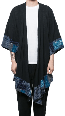 Ninja Kimono - Hzcx Fashion Men's Cotton Linen Blends Vintage Cloak (400x400), Png Download