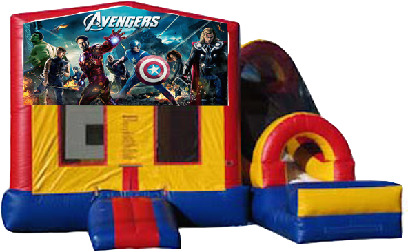 Combo Super Big Front The Avengers $170 - Avengers Comic Book Superhero Framed Canvas (602x480), Png Download