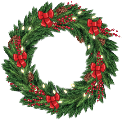 Christmas Wreath Graphic From Tradigitalart Pictures - Christmas Reef Png (400x400), Png Download