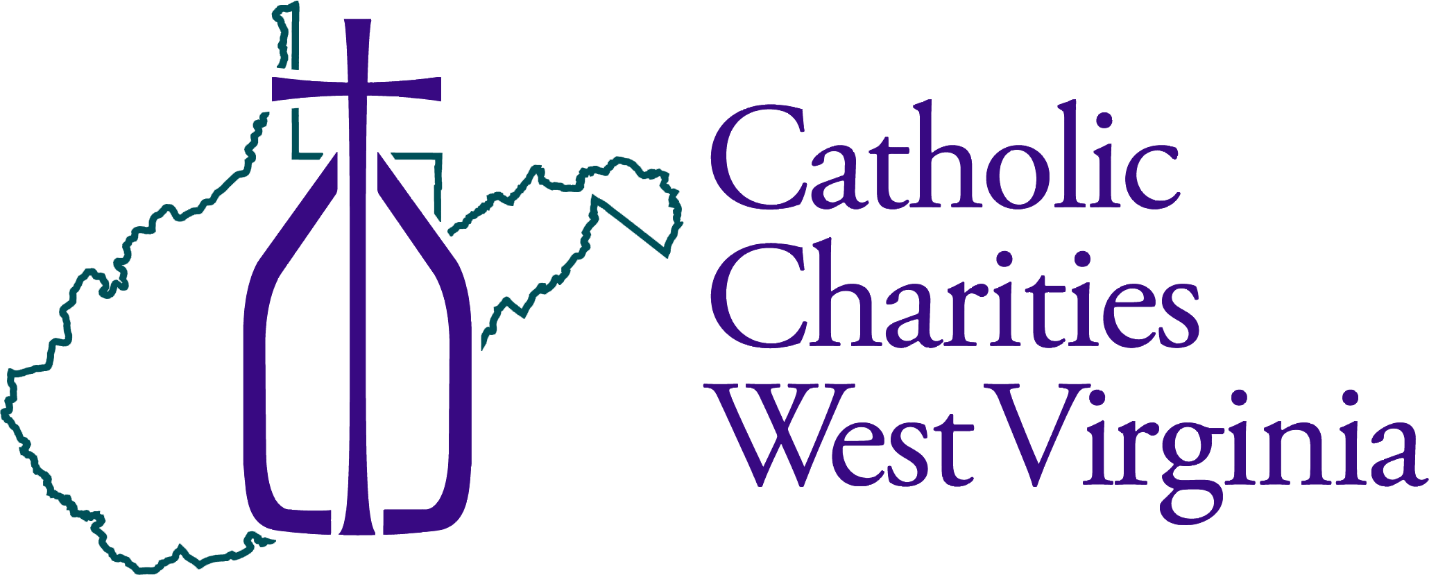 Catholic Charities Wv Catholic Charities West Virginia - Catholic Charities Wv Logo (2060x829), Png Download