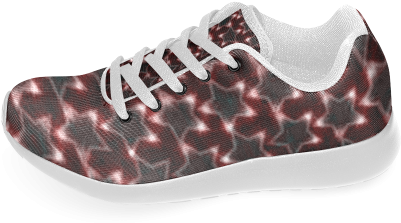 Zappy Black Sparkling Stars Women's Running Shoes - Sneakers (500x500), Png Download