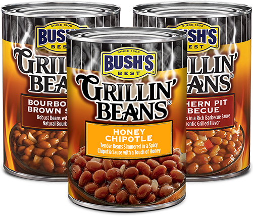 Grillin' Beans® - Bushs Best Grillin' Beans, Honey Chipotle - 21.5 Oz (500x500), Png Download
