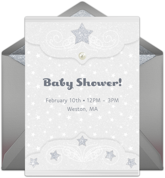 Customizable, Free Sparkling Star Online Invitations - Photograph Album (650x650), Png Download