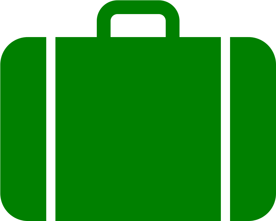 Suitcase Icon Green - Work Experience Icon Vector Png (1024x1024), Png Download