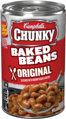 Original Baked Beans - Campbell's Chunky Baked Beans Seasoned With Maple, (400x400), Png Download