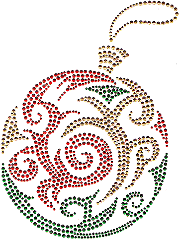 S4608la-red<br>large Christmas Ornament - Circle (500x484), Png Download