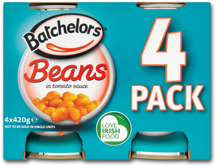 Batchelors Baked Beans 4x420g - Batchelors Peas, Processed - 141 G (800x800), Png Download