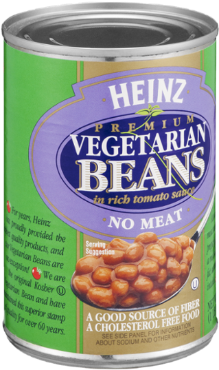 Heinz Vegetarian Beans 16 Oz. (3-pack) (600x600), Png Download