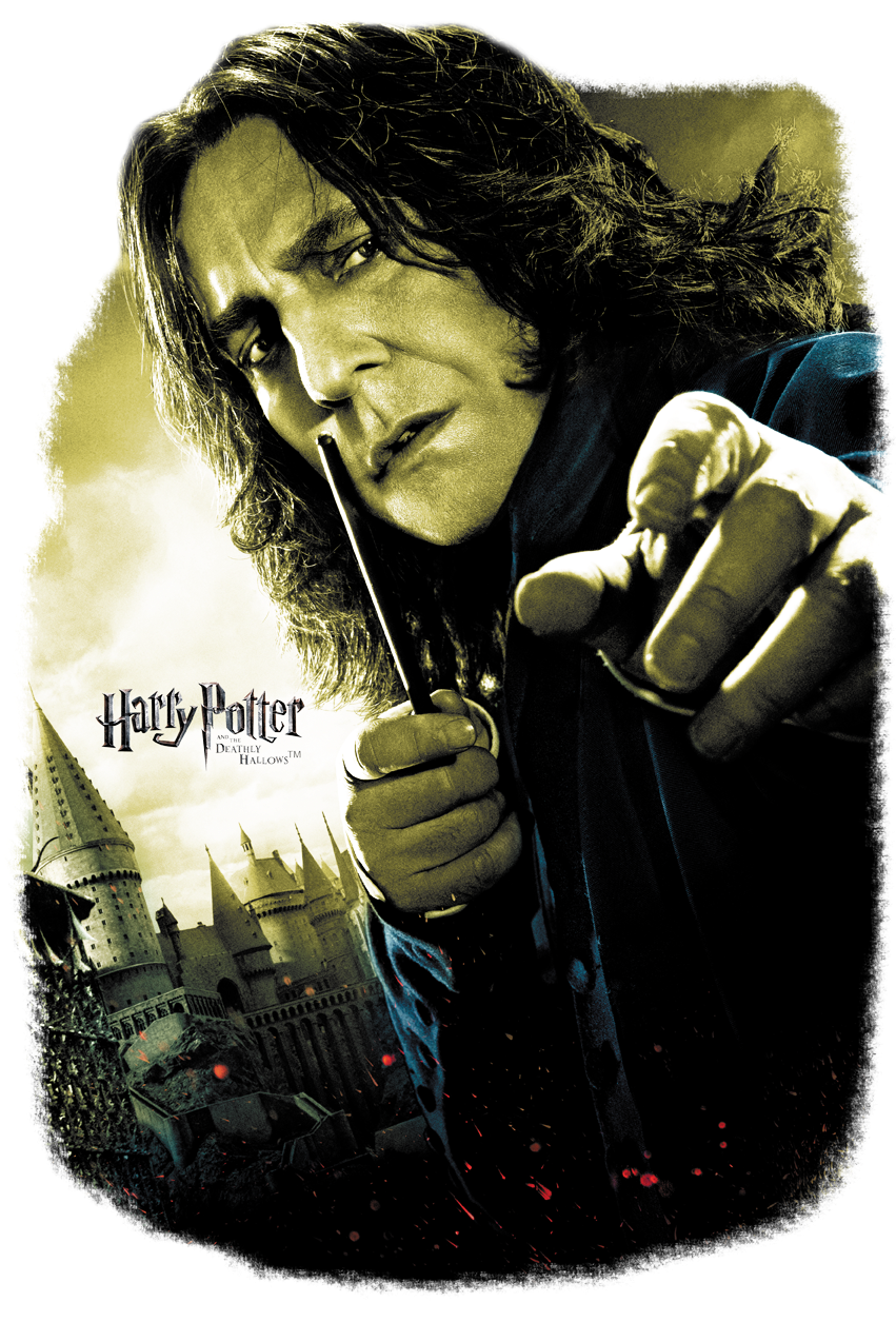 Harry Potter Snape Poster Youth T Shirt - Harry Potter And The Deathly Hallows Part 2 Snape Poster (850x1283), Png Download