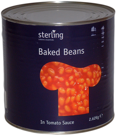 Sterling Baked Beans 6 X 3kg Box - Baked Beans (450x450), Png Download