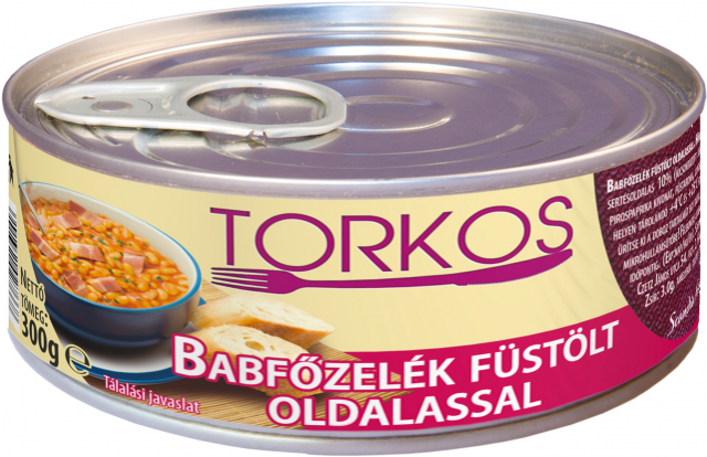 Torkos Babfozelék Füstölt Oldalassal 300g - Carne Vita Suc Propriu (640x579), Png Download